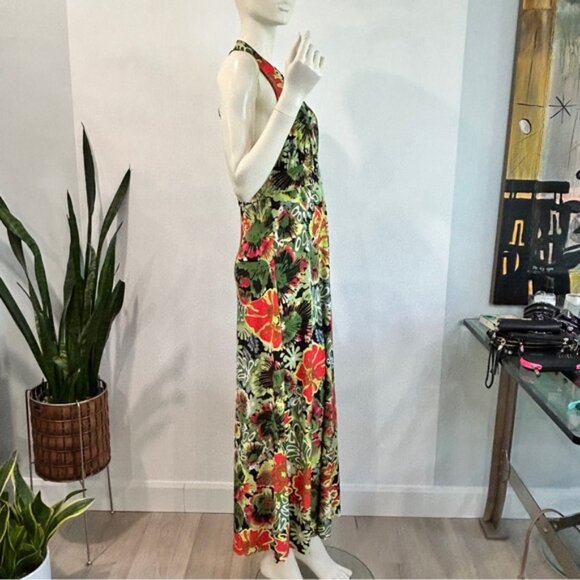 Vintage Early 90s Halter Maxi Summer Dress - Picture 7 of 12